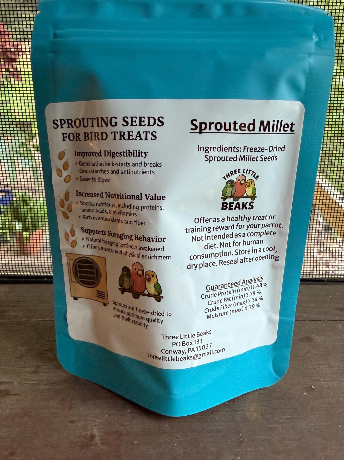 Sprouted Millet for Parrots